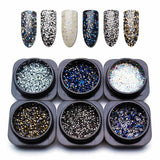 1.1mm Crystal Pixie Micro Rhinestones for Nail Accessoires Mix Caviar Design Strass Nail Art Decorations 1 Bottle MJZ1082