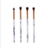 1/4 Pcs Women Marble Texture Marbling Handle Eyeshadow Brush Powder Blending Concealer Makeup Cosmetic Brush Tool #273602