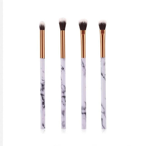 1/4 Pcs Women Marble Texture Marbling Handle Eyeshadow Brush Powder Blending Concealer Makeup Cosmetic Brush Tool #273602