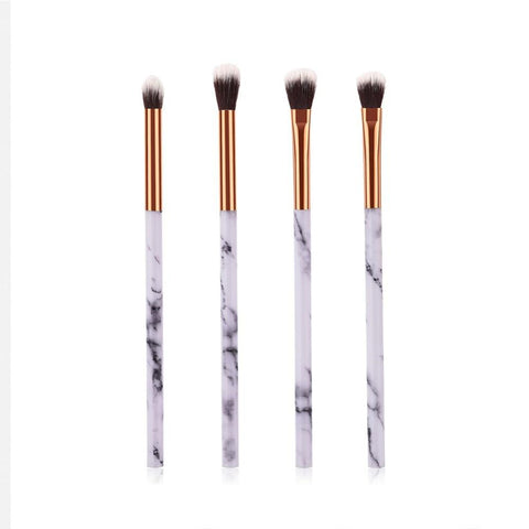 1/4 Pcs Women Marble Texture Marbling Handle Eyeshadow Brush Powder Blending Concealer Makeup Cosmetic Brush Tool #273602