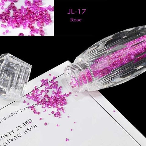 1 Bottle Mini Caviar Beads Crystal Tiny Rhinestones Glass Micro Bead For Nails DIY Colorful 3D Glitter Nail Art Decorations