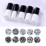 1 Box Holographic Nail Foil Set Transparent AB Color Starry Sky Transfer Sticker 2.5*100cm Manicure Nail Art Decals