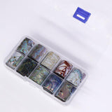 1 Box Holographic Nail Foil Set Transparent AB Color Starry Sky Transfer Sticker 2.5*100cm Manicure Nail Art Decals
