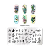 1 Pc 12*6cm Rectangle Stamping Plate Line Flower Animal Pattern Manicure Nail Art Stamp Image Plate L034