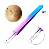 1 Pc Blackhead Comedone Acne Blemish Remover Curved Nipper Stainless Beauty Cleaner Face Care Tool