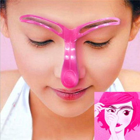 1 Pc Eyebrow Stencils Shaping Grooming Eye Brow Beauty Tool Make Up Model Template Reusable Design Eyebrows Styling Makeup Sets