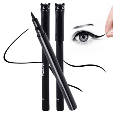 1 Pc NEW Cat Style Black Long-lasting Waterproof Eyeliner Liquid Eye Liner Pen Pencil Makeup Cosmetic Beauty Tool Wholesale