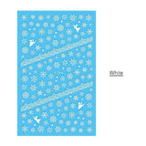 1 Pcs 3D Nail Sticker Christmas Theme Pattern Mixed Deer/Snowflake Image Tips Nail DIY Decoration Sticker Decal LAF281-284