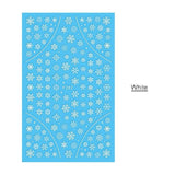1 Pcs 3D Nail Sticker Christmas Theme Pattern Mixed Deer/Snowflake Image Tips Nail DIY Decoration Sticker Decal LAF281-284