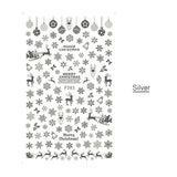 1 Pcs 3D Nail Sticker Christmas Theme Pattern Mixed Deer/Snowflake Image Tips Nail DIY Decoration Sticker Decal LAF281-284