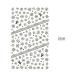 1 Pcs 3D Nail Sticker Christmas Theme Pattern Mixed Deer/Snowflake Image Tips Nail DIY Decoration Sticker Decal LAF281-284
