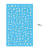 1 Pcs 3D Nail Sticker Christmas Theme Pattern Mixed Deer/Snowflake Image Tips Nail DIY Decoration Sticker Decal LAF281-284