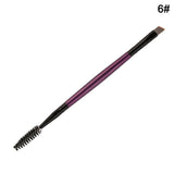 1 Pcs Eyelash Eyebrow Brush Double Head Brush Eyelash Eyebrow Cosmetics Beauty Tools Professional  Beveled Spiral Brush