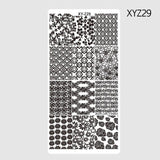 1 Pcs Nail Stamping Plates 2018 New Arrival Lace/Cartoon/Animal/Flowers Patterns Nail Art Decoration Polish Templates SAXYZ01-32