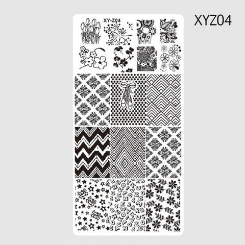 1 Pcs Nail Stamping Plates 2018 New Arrival Lace/Cartoon/Animal/Flowers Patterns Nail Art Decoration Polish Templates SAXYZ01-32