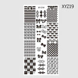 1 Pcs Nail Stamping Plates 2018 New Arrival Lace/Cartoon/Animal/Flowers Patterns Nail Art Decoration Polish Templates SAXYZ01-32