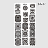 1 Pcs Nail Stamping Plates 2018 New Arrival Lace/Cartoon/Animal/Flowers Patterns Nail Art Decoration Polish Templates SAXYZ01-32