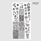 1 Pcs Nail Stamping Plates 2018 New Arrival Lace/Cartoon/Animal/Flowers Patterns Nail Art Decoration Polish Templates SAXYZ01-32
