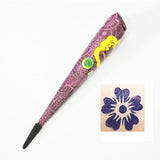 1 Piece Black Color Indian Henna Paste Cone Beauty Women Mehndi Finger Body Cream Paint DIY Temporary Drawing for Tattoo Stencil