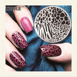 1 Piece Leopard Grid Nail Art Stamp Template 3D Fashion Pattern Polish Printing Stamping Plates Beauty Stencils For Nails