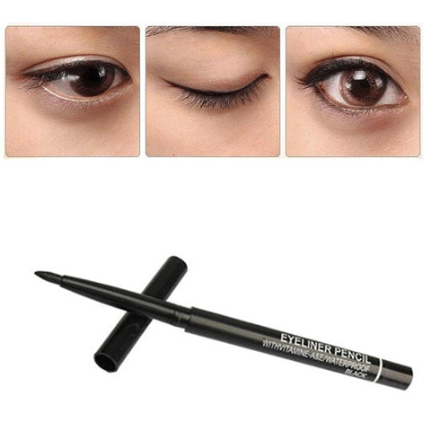 1 Piece Waterproof Rotary Gel Cream Eye Liner Black Eyeliner Pen Makeup Cosmetic