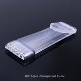 1 Set False Nail Art Tips Color Full Card Round Nature Clear Fake Nail For Gel Polish Manicure Fan Practice Display Tool CHA23