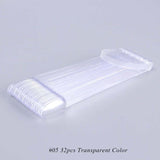 1 Set False Nail Art Tips Color Full Card Round Nature Clear Fake Nail For Gel Polish Manicure Fan Practice Display Tool CHA23