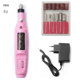 1 Set Professional Electric Nail Kit Nail Tips Manicure Machine Electric Nail Art Pen Pedicure 6 Bits Nails Tools Mill Kit New