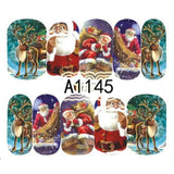 1 Sheet Christmas Snow Flower Nail Stickers Full Wraps Water Transfer Sticker Nail Art Decals Manicure Styling Tools BEA1187