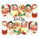 1 Sheet Christmas Snow Flower Nail Stickers Full Wraps Water Transfer Sticker Nail Art Decals Manicure Styling Tools BEA1187