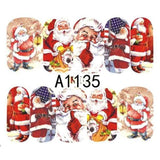 1 Sheet Christmas Snow Flower Nail Stickers Full Wraps Water Transfer Sticker Nail Art Decals Manicure Styling Tools BEA1187