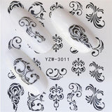 1 Sheet Fashion Rose Flower Nail Art Water Transfer Stickers Decals Tip Decoration DIY for Nails Accessories