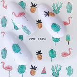 1 Sheet Fashion Rose Flower Nail Art Water Transfer Stickers Decals Tip Decoration DIY for Nails Accessories