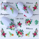 1 Sheet Fashion Rose Flower Nail Art Water Transfer Stickers Decals Tip Decoration DIY for Nails Accessories
