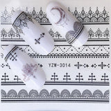 1 Sheet Fashion Rose Flower Nail Art Water Transfer Stickers Decals Tip Decoration DIY for Nails Accessories