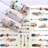 1 Sheet Nail Stickers Water Transfer Sticker Cartoon Flamingo Cute Animal Designs Nail Art Slider Manicure Decoration