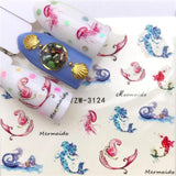 1 Sheet Nail Stickers Water Transfer Sticker Cartoon Flamingo Cute Animal Designs Nail Art Slider Manicure Decoration