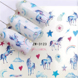 1 Sheet Nail Stickers Water Transfer Sticker Cartoon Flamingo Cute Animal Designs Nail Art Slider Manicure Decoration