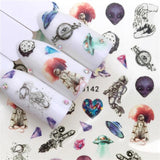 1 Sheet Nail Stickers Water Transfer Sticker Cartoon Flamingo Cute Animal Designs Nail Art Slider Manicure Decoration