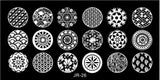 1 x 2018 New Design Nail Template 12*6CM Metal Template Konad Polish Geometry Designs Nail Art Stamp Image Plate Stencil JR01-30