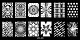 1 x 2018 New Design Nail Template 12*6CM Metal Template Konad Polish Geometry Designs Nail Art Stamp Image Plate Stencil JR01-30