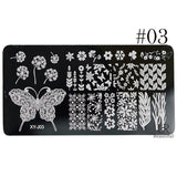 1 x New Designs Lace Mixed Stamping Nail Art Image Plates Stainless Steel Template Polish Manicure Stencil Tools BEXYJ01-16