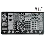 1 x New Designs Lace Mixed Stamping Nail Art Image Plates Stainless Steel Template Polish Manicure Stencil Tools BEXYJ01-16