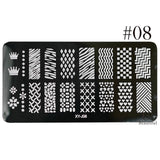 1 x New Designs Lace Mixed Stamping Nail Art Image Plates Stainless Steel Template Polish Manicure Stencil Tools BEXYJ01-16