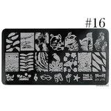 1 x New Designs Lace Mixed Stamping Nail Art Image Plates Stainless Steel Template Polish Manicure Stencil Tools BEXYJ01-16