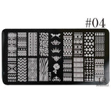 1 x New Designs Lace Mixed Stamping Nail Art Image Plates Stainless Steel Template Polish Manicure Stencil Tools BEXYJ01-16