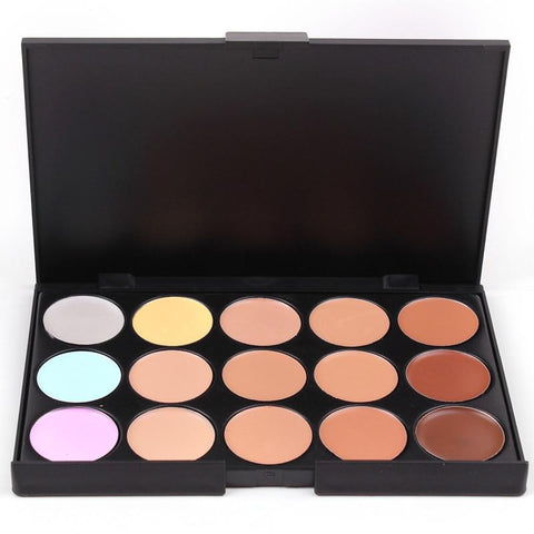 10*15cm Natural Professional Concealer Palette 15 Colors Makeup Foundation Facial Face Cream Palettes Cosmetic Make Up Color