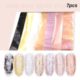 10 Pcs Holographic Nail Foil Set Transparent AB Color Nail Art Transfer Sticker 2.5*100cm Manicure DIY Holo Sticker Decoration