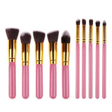 10 Pcs Silver/Golden Makeup Brushes Set pincel maquiagem Cosmetics  maquillaje Makeup Tool Powder Eyeshadow Cosmetic Set