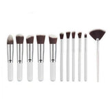 10 Pcs Silver/Golden Makeup Brushes Set pincel maquiagem Cosmetics  maquillaje Makeup Tool Powder Eyeshadow Cosmetic Set